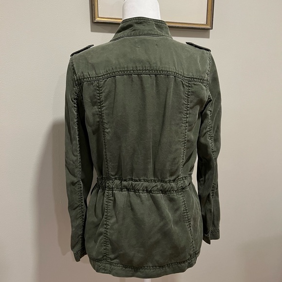 Olive Cargo/Safari Jacket- Small P. - Picture 2 of 5